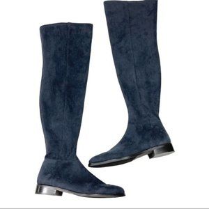 Vince Camuto Boots Hailie Over Knee Navy Faux Suede 9M